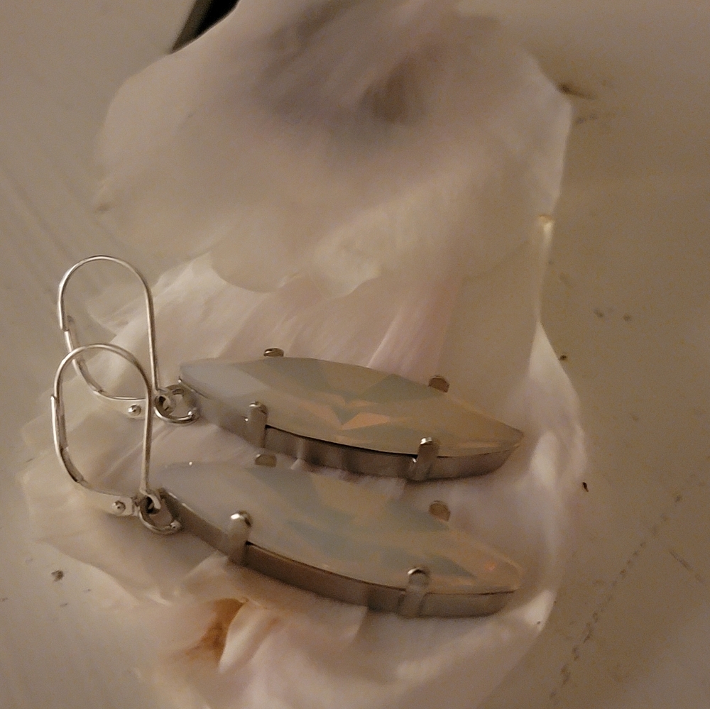 Rosewater Opal Crystal Earrings - Picture 6 of 10